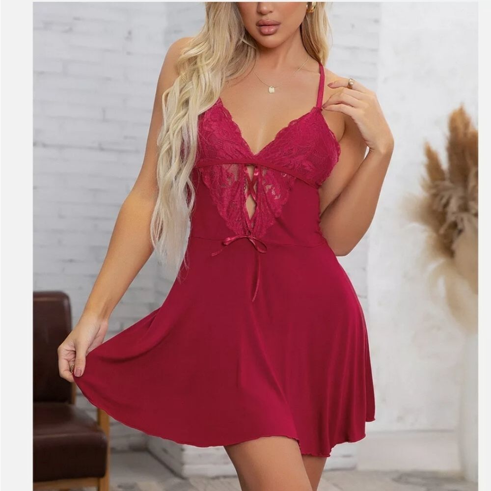 Women Sexy Lingerie Lace Nightwear Underwear Ladies Dress Babydoll Sleepwear
